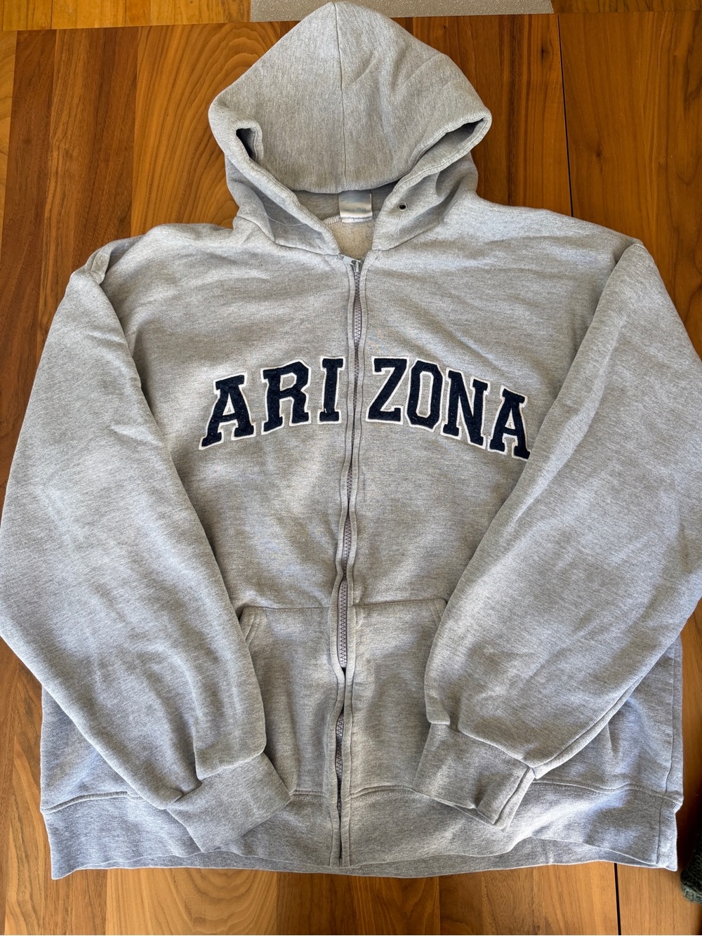 Arizona Grey Zip-Up Hoodie